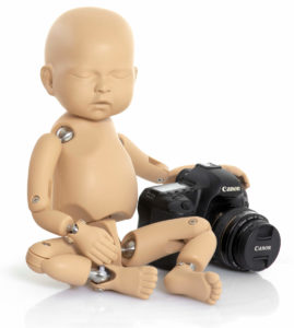 Photography baby training doll